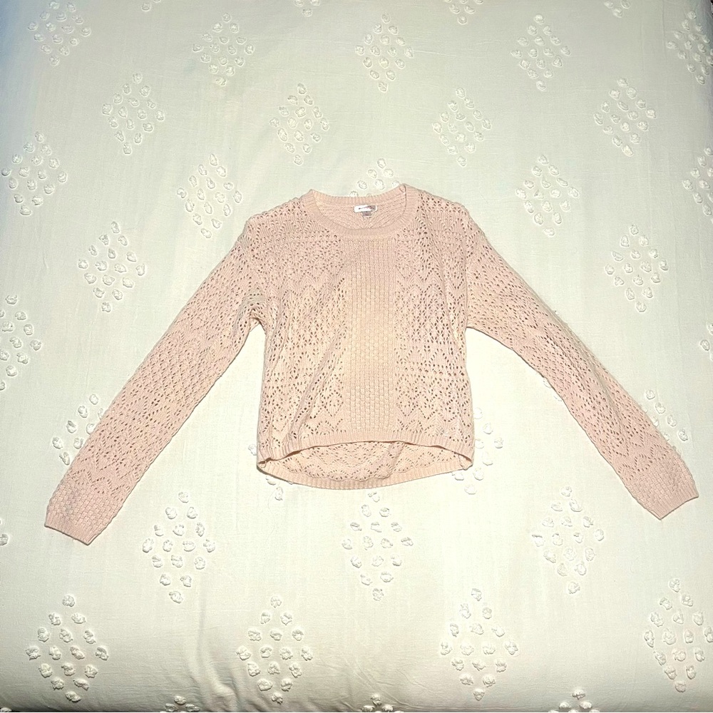 Light Pink Backless Sweater